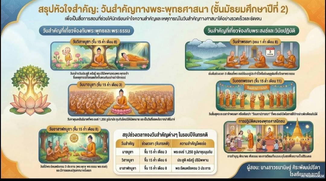 วันสำคัญทางพระพุทธศาสนา