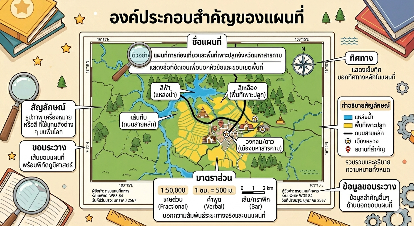 องค์ประกอบของแผนที่