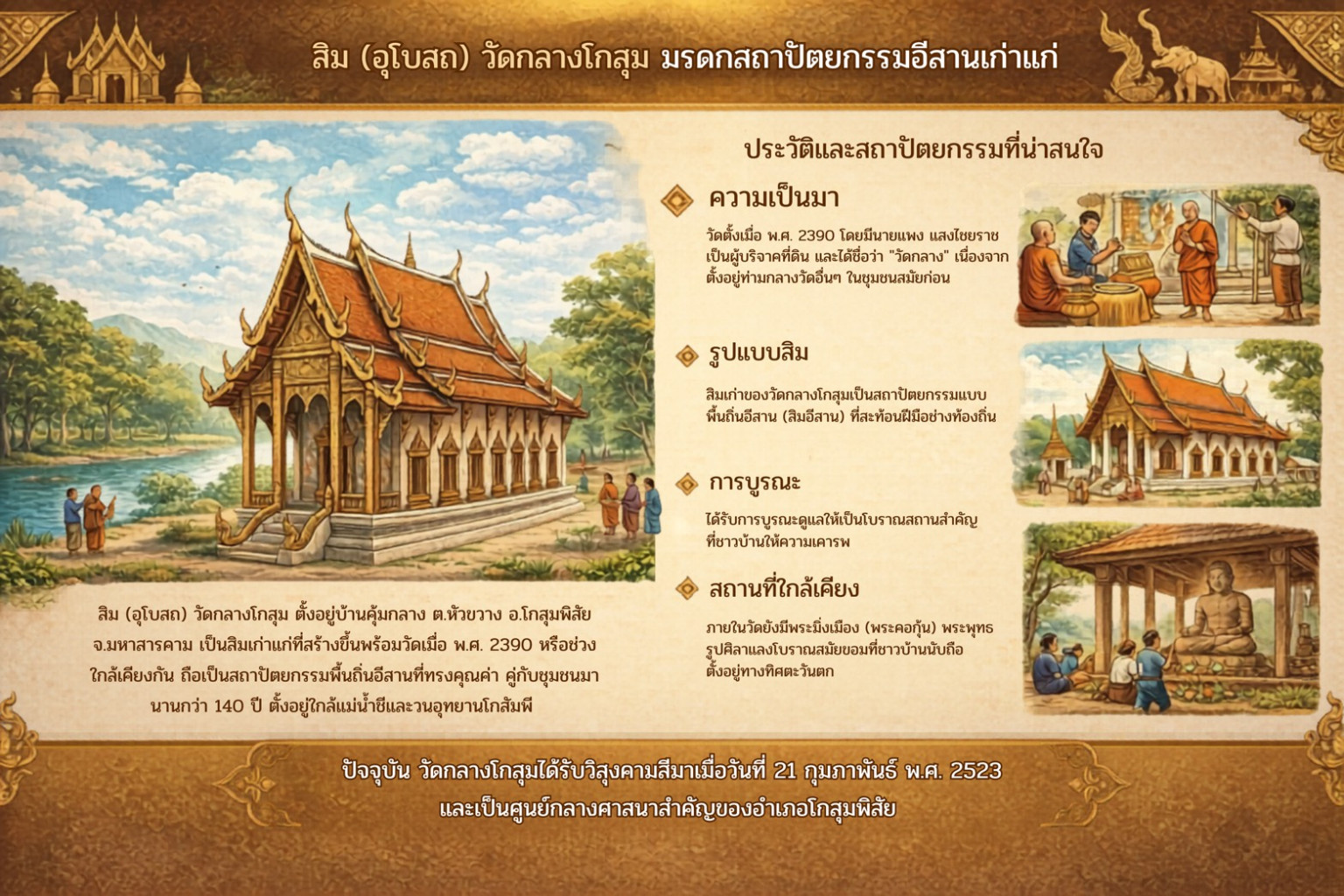 สิมวัดกลางโกสุม